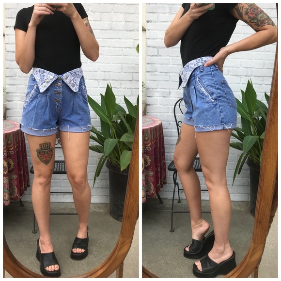 80s high waisted shorts